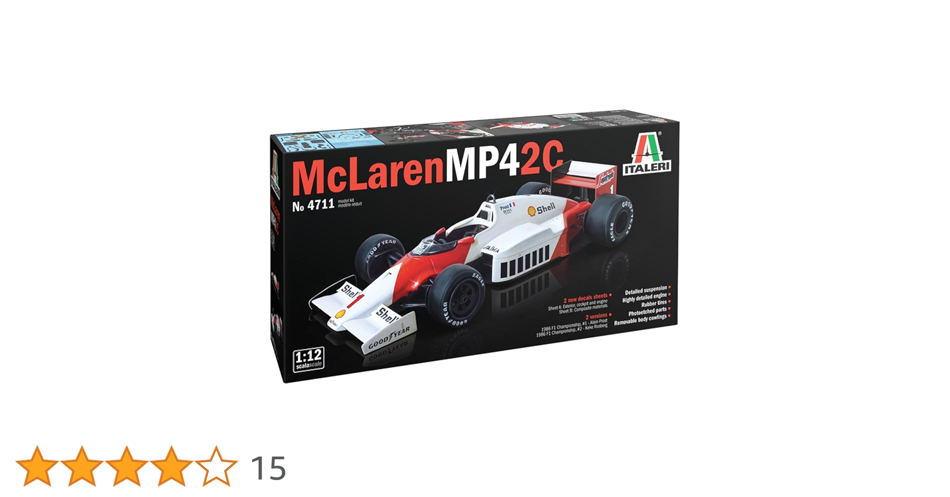 Amazon | Italeri イタレリ 1/12 マクラーレン MP4/2C 日本語説明書付